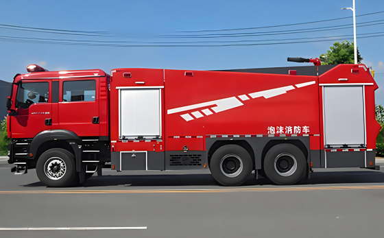 重汽汕德卡13噸水罐消防車