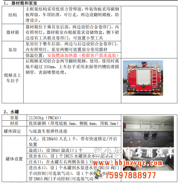 重汽24噸泡沫消防車